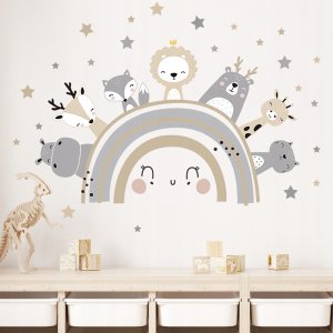 ROOM Decor SIPO-WS63030 NAKLEJKI NA ŚCIANĘ ZWIERZETA MIX 3