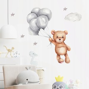 ROOM Decor SIPO-WS63036 NAKLEJKI NA ŚCIANĘ MIŚ Z BALONAMI 3