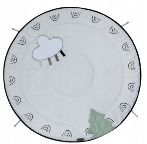 Tiny Love Gimnastyka/mata edukacyjna z drewnianym stojakiem – Décor czarno-biała 2