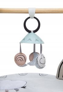 Tiny Love Gimnastyka/mata edukacyjna z drewnianym stojakiem – Décor czarno-biała 5