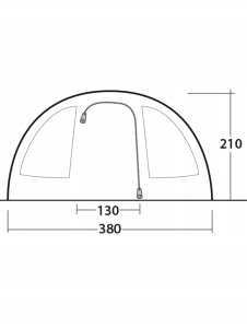 Palapinė Outwell Sky 6, mėlyna 14