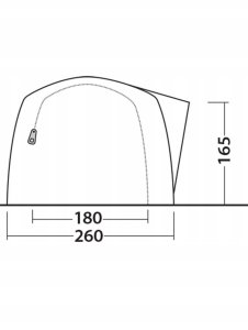 Palapinė Outwell Sky 6, mėlyna 15