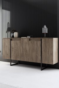 Komoda Kalune Design Luxe, ruda/juoda 1