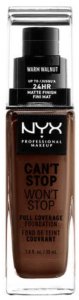 Kremowy podkład do makijażu NYX Can't Stop Won't Stop warm walnut (30 ml) 1