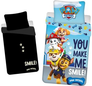 Vaikiškas šviečiantis tamsoje patalynės komplektas Paw Patrol, 140x200, 2 dalių 7