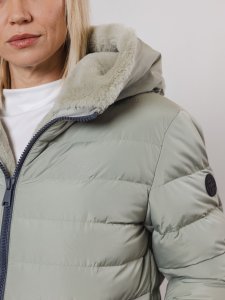 Rino&Pelle moteriškas žieminis paltas KEILAFUR, mėtų spalvos 3