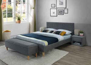 Lova Signal Meble Azurro Velvet 140x200 cm, pilka 15