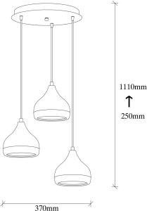 Opviq Pakabinamas šviestuvas Yıldo - 6871 7