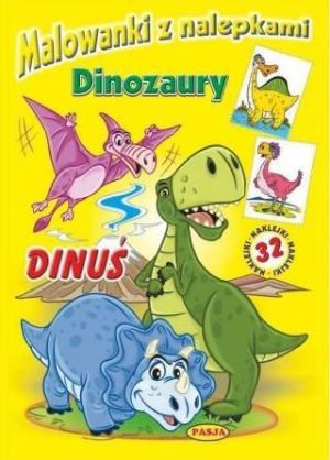 Malowanki z nalepkami. Dinozaury. Dinuś (248045) 1