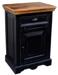 Komoda Korsika, mango mediena/juoda/medus 2