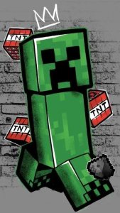Minecraft Metro Art Creeper vonios rankšluostis, 70 x 140 cm 1
