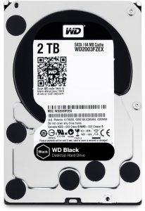 HDD|WESTERN DIGITAL|Juodas|2TB|SATA 3.0|64 MB|7200 rpm|3,5"|WD2003FZEX 4