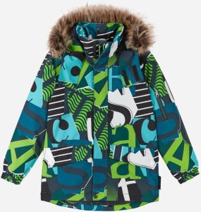 Tutta by Reima berniuko žieminė striukė SEVERI, žaliai marga 2