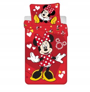 Patalynės komplektas Minnie Red Heart, 140x200, 2 dalių 1
