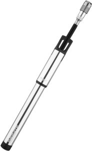 Pompka ręczna BIRZMAN Infinite Apogee Road (Presta/Schrader), 160psi/11bar, Długość 255mm, CNC, Srebrna (NEW) 2