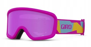 Gogle zimowe juniorskie GIRO CHICO 2.0 PINK GEO CAMO (Szyba lustrzana kolorowa AMBER PINK 19-42% S2) (NEW 2023/2024) 1