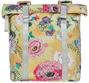 Basil Sakwa podwójna na bagażnik BASIL BLOOM FIELD DOUBLE PANNIER BAG 28-35L, Universal Bridge System, honey yellow 2