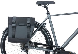 Basil Sakwa miejska podwójna BASIL TOUR WATERPROOF DOUBLE PANNIER BAG 28L, Universal Bridge System, wodoodporna black (NEW) 7
