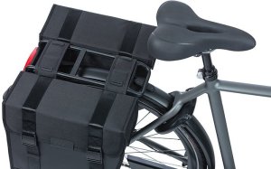 Basil Sakwa miejska podwójna BASIL TOUR WATERPROOF DOUBLE PANNIER BAG 28L, Universal Bridge System, wodoodporna black (NEW) 8