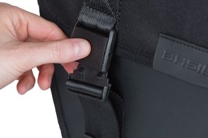 Basil Sakwa miejska podwójna BASIL TOUR WATERPROOF DOUBLE PANNIER BAG 28L, Universal Bridge System, wodoodporna black (NEW) 9