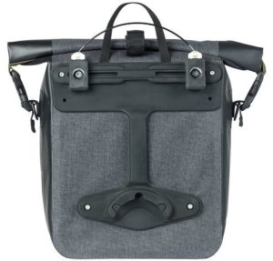 Basil Sakwa pojedyncza BASIL NAVIGATOR STORM SINGLE PANNIER BAG MIK SIDE  M 12-15 L, MIK System (ready to go) wodoodporna grey black (NEW) 3