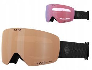 Gogle zimowe GIRO CONTOUR RS BLACK BLISS (Szyba lustrzana kolorowa VIVID-Carl Zeiss COPPER 19-42% S2 + Szyba lustrzana kolorowa VIVID-Carl Zeiss INFRARED 58% S1) (NEW 2024/2025) 1