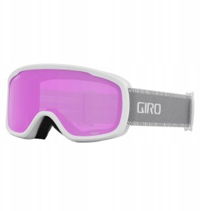 Gogle zimowe GIRO MOXIE WHITE GREY CHUTE (szyba AMBER PINK 19-42% S2 + YELLOW 77% S1) (NEW 2024/2025) 4