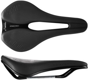 Siodło SELLE ITALIA MODEL X COMFORT + SUPERFLOW L (id match L3), FeC Alloy Rail, 415g, Czarne (NEW 2025) 1