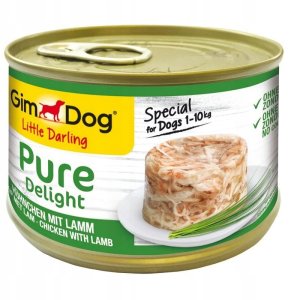 GIMDOG pusz.150g PURE Delight KURCZAK &   JAGNIĘCINA /18 1