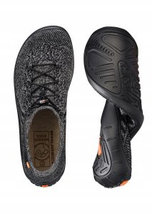SH5004W Buty damskie Barefoot Merino grafitowy/czarny 40 10