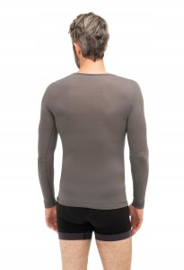 LS1085U Koszulka Base Layer z długim rękawem unisex szary S 10