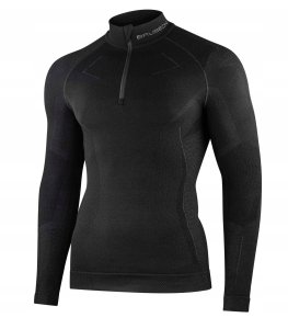 LS1610M Bluza męska z krótkim ekspresem EXTREME MERINO czarny S 1