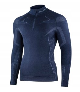 LS1610M Bluza męska z krótkim ekspresem EXTREME MERINO granatowy S 1