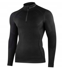 LS1610M Bluza męska z krótkim ekspresem EXTREME MERINO czarny M 1