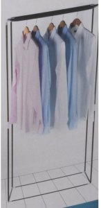 SZAFA TEKSTYLNA GARDEROBA GRANAT 75x50x160CM ALPINA 3