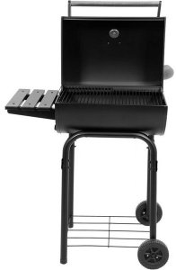 GRILL WĘGLOWY Z POKRYWĄ, RUSZT 47*34CM 2