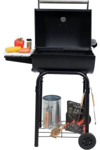 GRILL WĘGLOWY Z POKRYWĄ, RUSZT 47*34CM 4