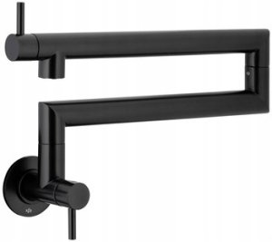 6623-030-81/ KFA/ DUERO POT FILLER/ BATERIA KUCHENNA, ZLEW ŚCIENNA, PRZEGUBOWA, BLACK 1