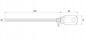 GRZAŁKA ŁAZIENKOWA  Z TERMOSTATEM RD10 900W BIAŁA VOLUX // GRŁ-V-RD10.900 9
