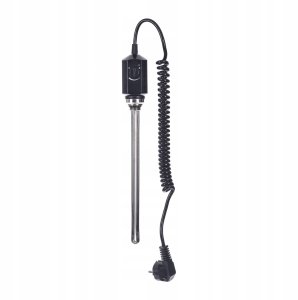 GRZAŁKA ŁAZIENKOWA Z TERMOSTATEM RD10 600W CZARNA VOLUX // GRŁ-V-RD10.600.CZ 1
