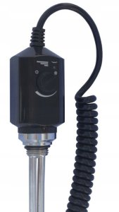 GRZAŁKA ŁAZIENKOWA Z TERMOSTATEM RD10 300W CZARNA VOLUX // GRŁ-V-RD10.300.CZ 1