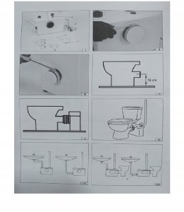 MAC_600 / MALECPOMPY / POMPA TOALETOWA 600W / AUTOMATYCZNA PRZEPOMPOWNIA ŚCIEKÓW Z ROZDRABNIACZEM (MOŻLIWOŚĆ PODŁĄCZENIA WC ORAZ 2 DODATKOWYCH URZĄDZEŃ), PODNOSZENIE 6,5M, MAX 140L/MIN 2