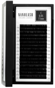 Zestaw sztuczne rzęsy Nanolash VOLUME LASHES Doczepy 11 mm 1