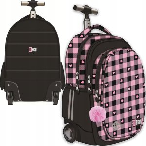 Plecak na kółkach ST.RIGHT TB-01 Pink Checkered 1