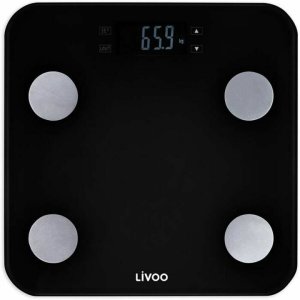 Cyfrowa Waga Łazienkowa Livoo DOM427N Czarny szkło hartowane 180 kg 1