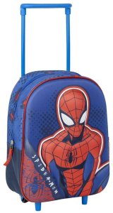 Torba szkolna z kółkami Spider-Man Niebieski 25 x 31 x 10 cm 1