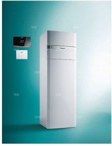 Pakiet pompa ciepła solanka-woda VWF 88/4 z wbudowanym zasobnikiem 185 l+ VRC 720 flexoCOMPACT exclusive 1