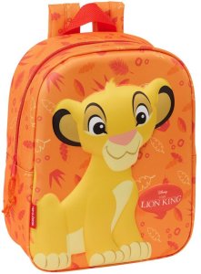 Plecak szkolny The Lion King Pomarańczowy 22 x 27 x 10 cm 3D 1