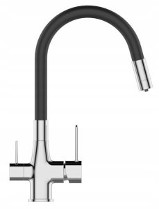 GLAMOUR BATERIA ZLEW. Z FILTREM CHROM / CZARNA WYL 4