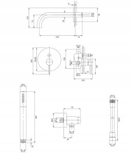 Y SYSTEM WANNOWY PODTYNKOWY ZŁOTY 4